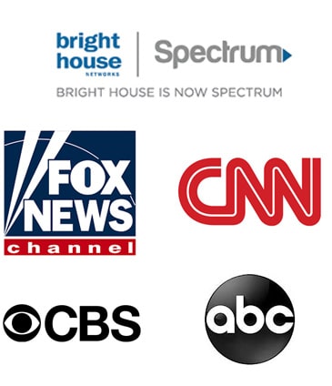 As seen on Brighthouse, CNN, ABC and FOX