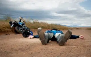 Motorcycle road accidents