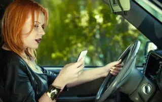 Distracted teen drivers